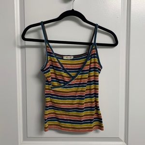 Madewell V-Neck Striped Top